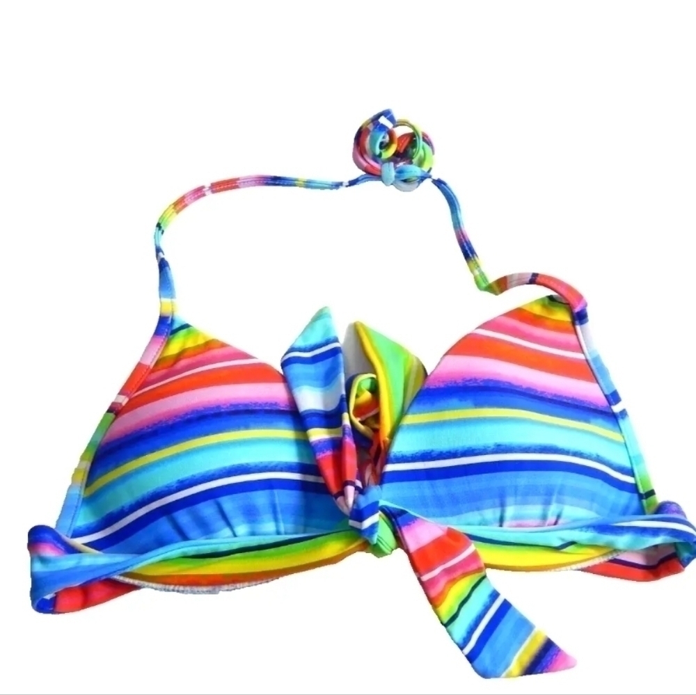Seafolly‎ Rainbow Stripe Bikini Top